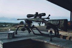 Shooting Rifle Bench Rest Gun Vise Elevation Adjust Sighting Stand Range Train