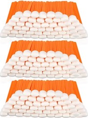 500 Pack Foam Tip Swabs for Printer, Camera – Orange