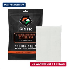 GRITR Square Cleaning Patches – Bulk Pack, Non-Woven, Lint-Free Polyester – Vers