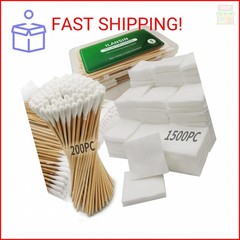 ILANSIN 1700PCS Gun Cleaning Supplies-1500PCS Patches +200PCS Swabs, 2″x2″ Rags,