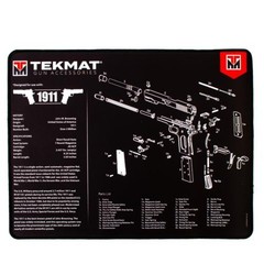 TekMat Ultra 20 Pistol Cleaning Mat Black 1911 Gun