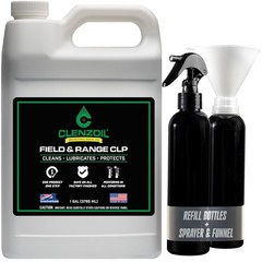 Clenzoil Field & Range Gun Oil CLP – 1 Gallon Plastic Jug with 2 Spray Bottle…