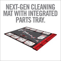 Oil-Resistant 19×16 Smart Gun Cleaning Mat with Magnetic Parts Tray & Guides
