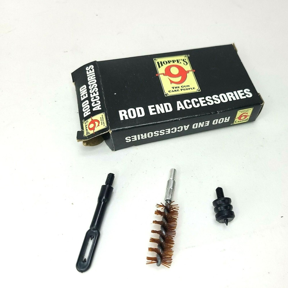 Hoppes Rod End Accessories Set of 3 Original Box Screw In Ends Pieces
