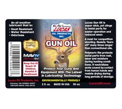 Lucas Oil 2oz Bottle Gun Oil #10006