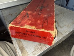 Gunslick Vintage Shotgun Cleaning Kit AS SHOWN Otters Labs Wood Man Cave Item