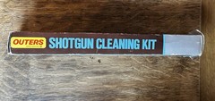 Vintage Outers Shotgun Cleaning Kit 20-28 Gauge Brown plastic Hunting Theme Case