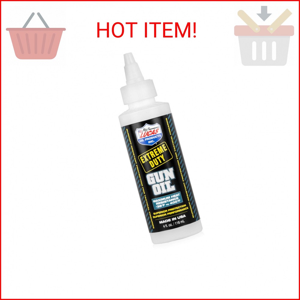 Lucas Oil 10877 Extreme Duty Gun Oil (4oz.), 1 Pack