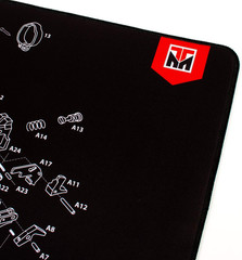 Ultra Cleaning Mat for Use with Ruger 10/22 , Black, 15″ X 44″