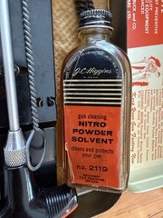 Vintage-J.C. Higgins-No.2140-Rifle Gun Cleaning Kit-12-16 Gauge w/Red Metal Case