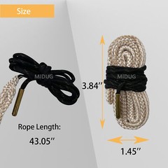 Bore Rope Gun Snake Barrel Cleaners .22 thru .45 & 12 20 Ga Rifle Shotgun Pistol