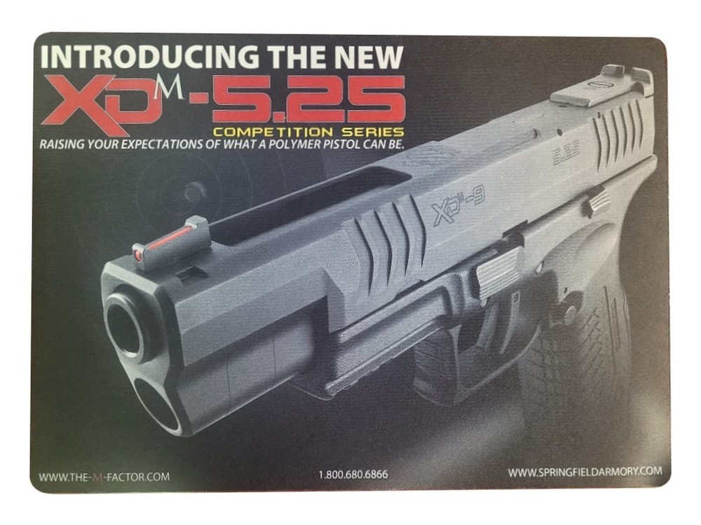 Springfield Armory XDm – 5.25 Firearm Work/Cleaning Mat for Pistols