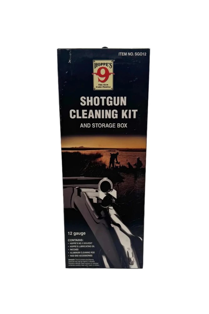 Hoppe’s Shotgun Cleaning Kit and Storage Box – 12 Gauge #SG012
