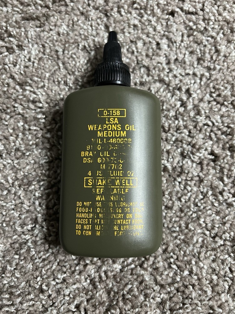 New LSA Weapons Oil Medium 4oz Bray Oil M-7702 Gun Bore Clean MilitaryGreen