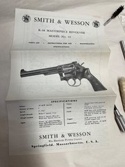 Original Smith & Wesson K-38 Revolver Cleaning Kit 357 6” with Intructions