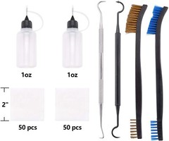 Gun Cleaning Kit for All Calibers with Carrying Case Metal Brush and Brass Rods