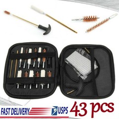 Universal Gun Cleaning Kit Rifle Pistol Handgun Shotgun Firearm Cleaner 43Pcs