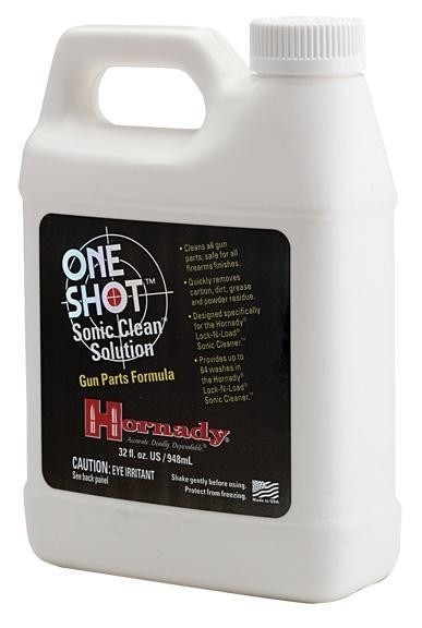 Hornady 043360 One Shot Sonic Clean Against Grease Dust Oil 32 oz Bottle