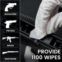 PINGMIC Gun Cleaning Supplies, 2″ Lint Free Patches, Highly Absorbent Square Clo
