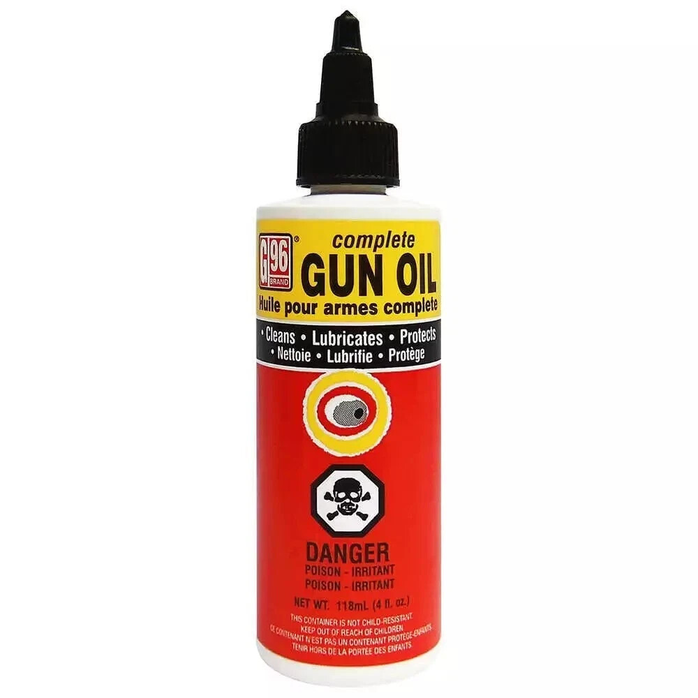 G96 Gun Oil Cleans Lubricates Prevents Rust Corrosion 4 oz Squeeze Bottle – 1054