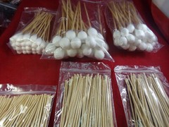 325 Count 6 Sizes Super Absorbent Low Lint Cotton Long Wood Handle Swabs