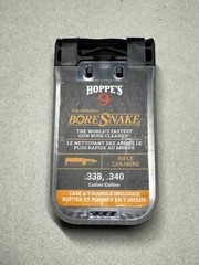 Bore Snake .338 , .340 Hoppe’s 9 Bore Cleaning Tool New in Case