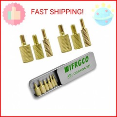 WIFRGCO 6 Pack Gun Cleaning Rod Fitting Adapter Set 5-40 8-32 10-32 5/16-27 Thre