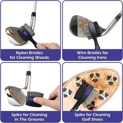 Ergonomic grip brush with spike for deep groove dirt removal