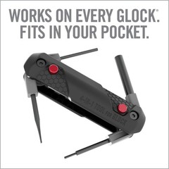 Glock Accessories: 2-in-1 Tool, 4-in-1 Tool & Pro Pack – Gun Mat & Cleaning Kit
