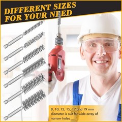 Durable Stainless Steel Bore Brushes – 24 Piece Set for Effective Rust Removal