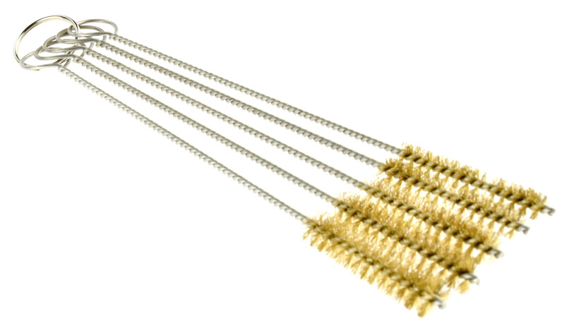 5Pc- 8″ Spray Gun Cleaning Kit with Brass Bristles Air Passages, Fluid Nozzles
