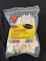 Pro-Shot Rectangular Foam Swab 5″ Foam/Polyproplene 50 Pack FRECT-50