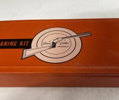 Vintage Marble Gun Cleaning Kit METAL CASE Missing Patches & Oil gunsmith