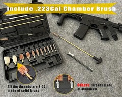 Compact Universal Gun Cleaning Kit for .22/9MM/.223/.308/.45 w/ Case