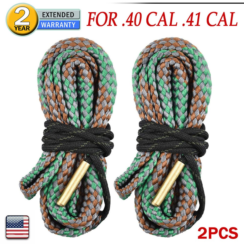2 PCS Bore Rope Guns Barrel Cleaning Tool for ‎.40 Cal .41 Cal Rifles & Handguns