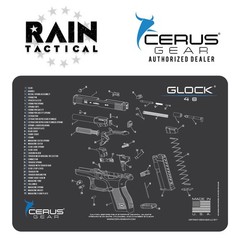 For Glock 48 Schematic Handgun Mat Cerus Gear Grey
