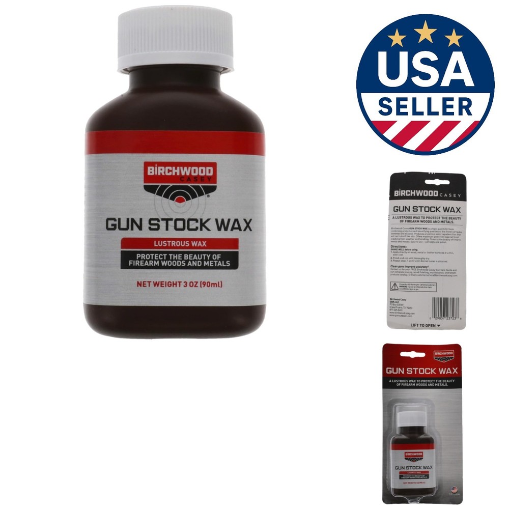 Birchwood Casey Gun Stock Wax 3 OZ – Ultimate Protection for Wood & Metal