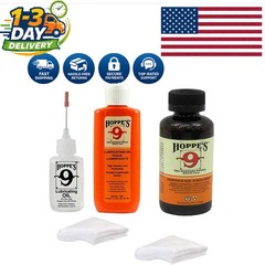2oz No. 9 Cleaner & Lubricating Oil Pack with Oiler and Patches for Firearms