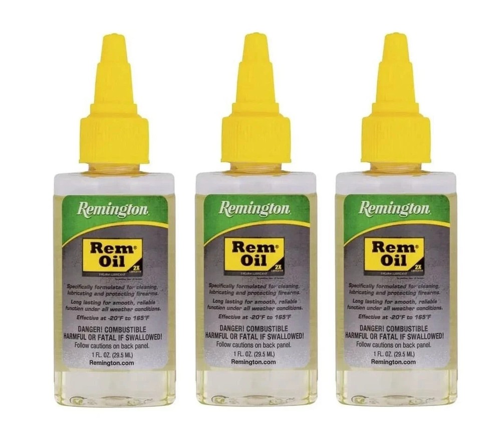 3 Pack Rem Oil Squeeze Bottle 1 oz. each Remington Oil