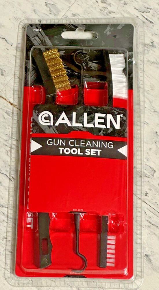 Gun Cleaning Tool Set, 1 BRASS & 1 NYLON BRISTLE BRUSCH, 1 SLOT & CREVICE PICK