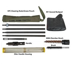 M1 Garand Buttstock Cleaning Kit,Oiler Brush 8-32 TPI Come w Buttpad