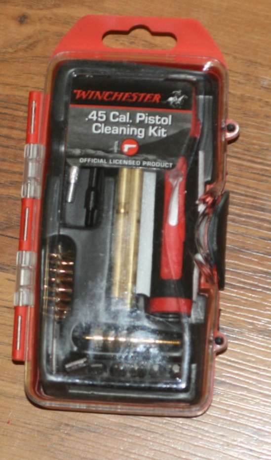Brand New Winchester .45 Caliber Pistol Cleaning Kit – 14 Piece – Storage Kit