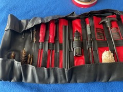 ALLGUN Roll Up Leather Universal Gun Cleaning Kit