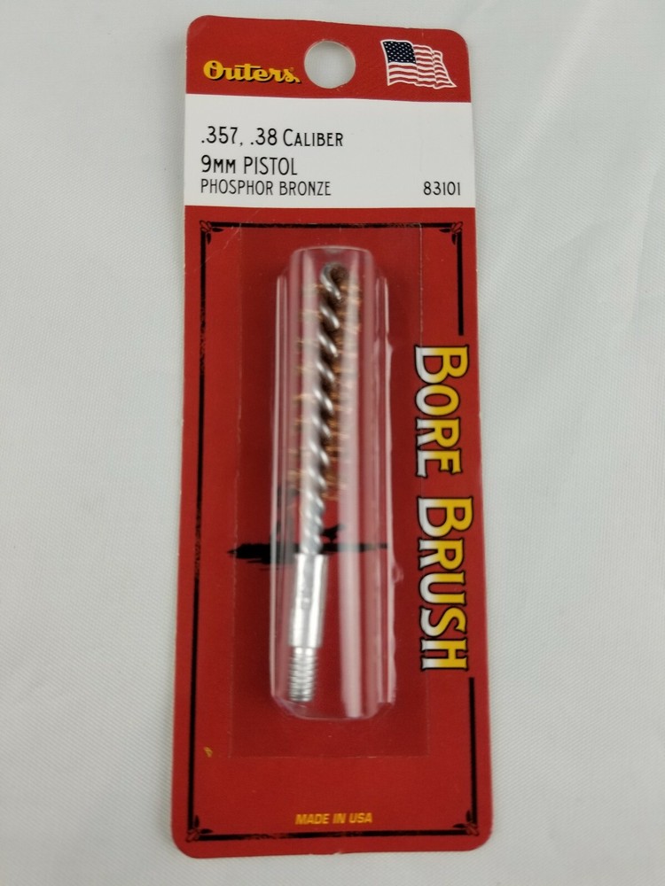 Outers Bronze Bore Brush .357 .38 Caliber 9mm Pistol 83101