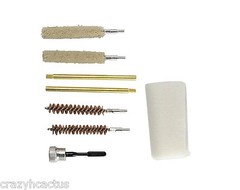 Pistol Cleaning Kit 8+ Pieces! Gun Brushes 9mm .357 .380 + FREE LED BORE LIGHT!