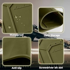 Durable Gun Cleaning Mat with Magnetic Tool Stand for Pistol Maintenance – Gift