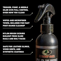 Gun Cleaning Oil All-in-One Lubricant Protectant 8 Oz Kit for Firearms