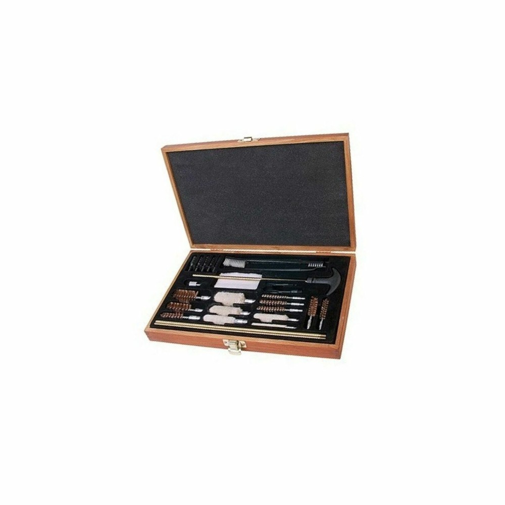 OUTERS 28pc Universal Gun Cleaning Kit – Wood Box