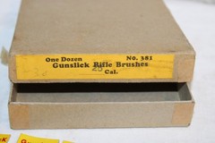 NOS Lot of 8 Outters Gunslick .25 Caliber Rifle Brushes No. 381