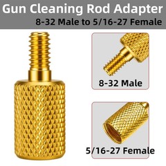 Gun Cleaning Rod Fitting Adapter Set, 5-40 8-32 10-32 3 Types, 2 of Each
